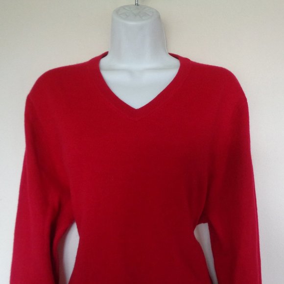 Allen Solly Other - Allen Solly Men's Wool Red V-Neck Sweater Large